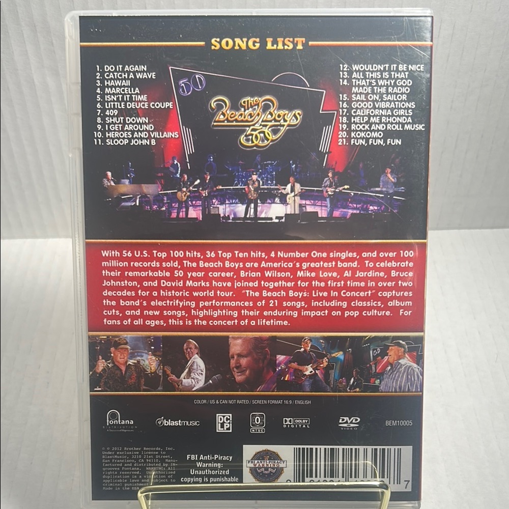 The Beach Boys Live in Concert DVD - Picture 2 of 3